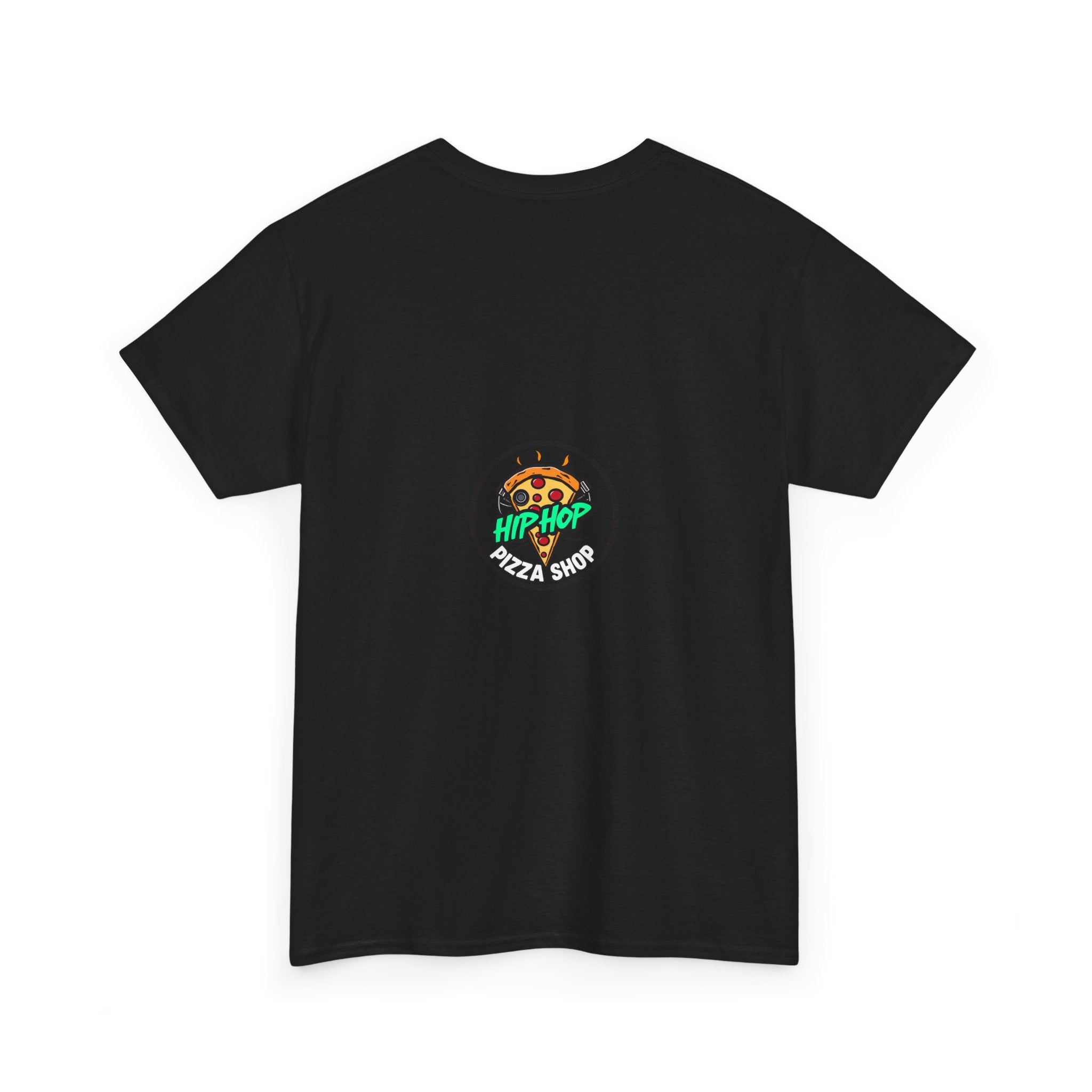 Hip Hop Pizza Shop T-Shirt — Retro Music Pizza Slice Graphic Tee