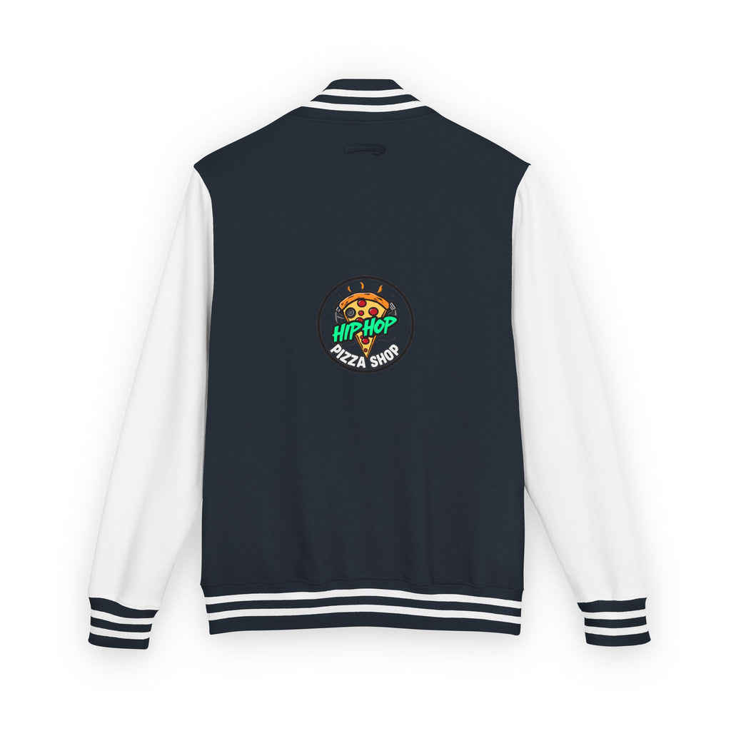 Letterman Jacket - 'Hip Hop Pizza Shop' Retro Varsity Bomber
