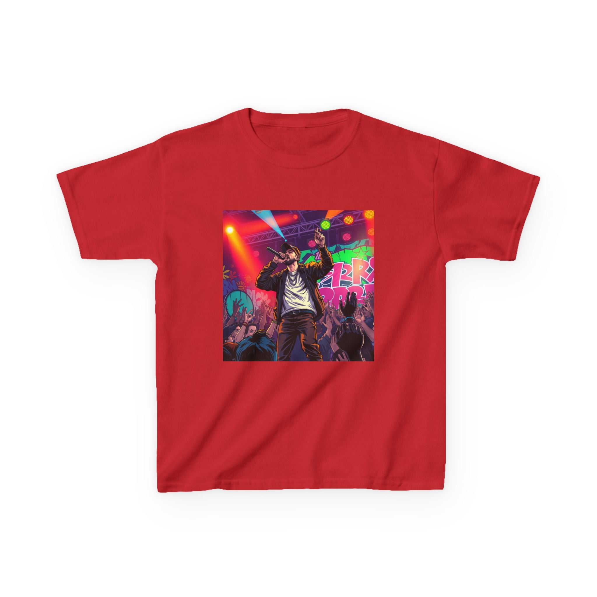 Kids Concert Graphic Tee — Colorful Live Music Stage Print