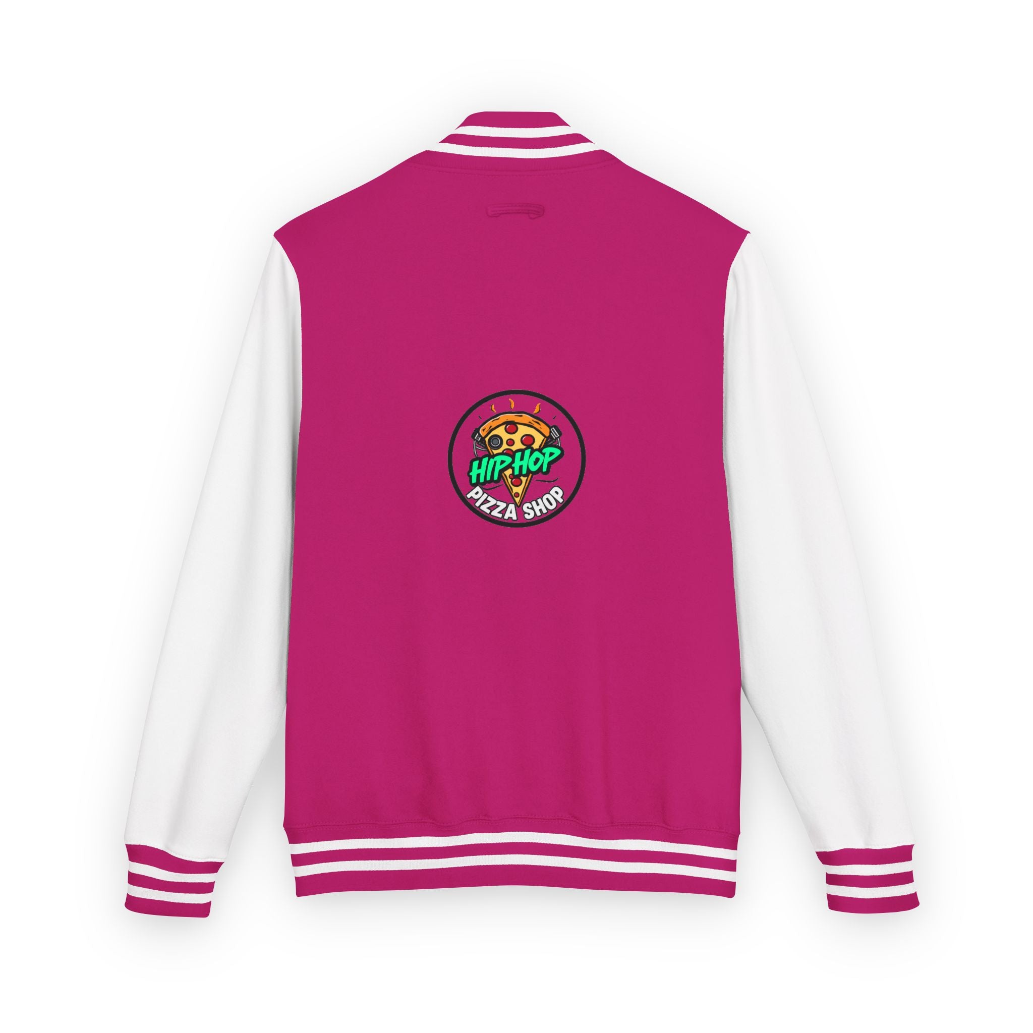 Letterman Jacket - 'Hip Hop Pizza Shop' Retro Varsity Bomber