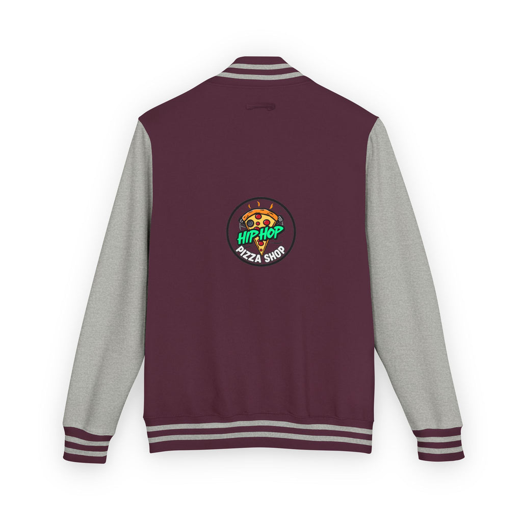 Letterman Jacket - 'Hip Hop Pizza Shop' Retro Varsity Bomber