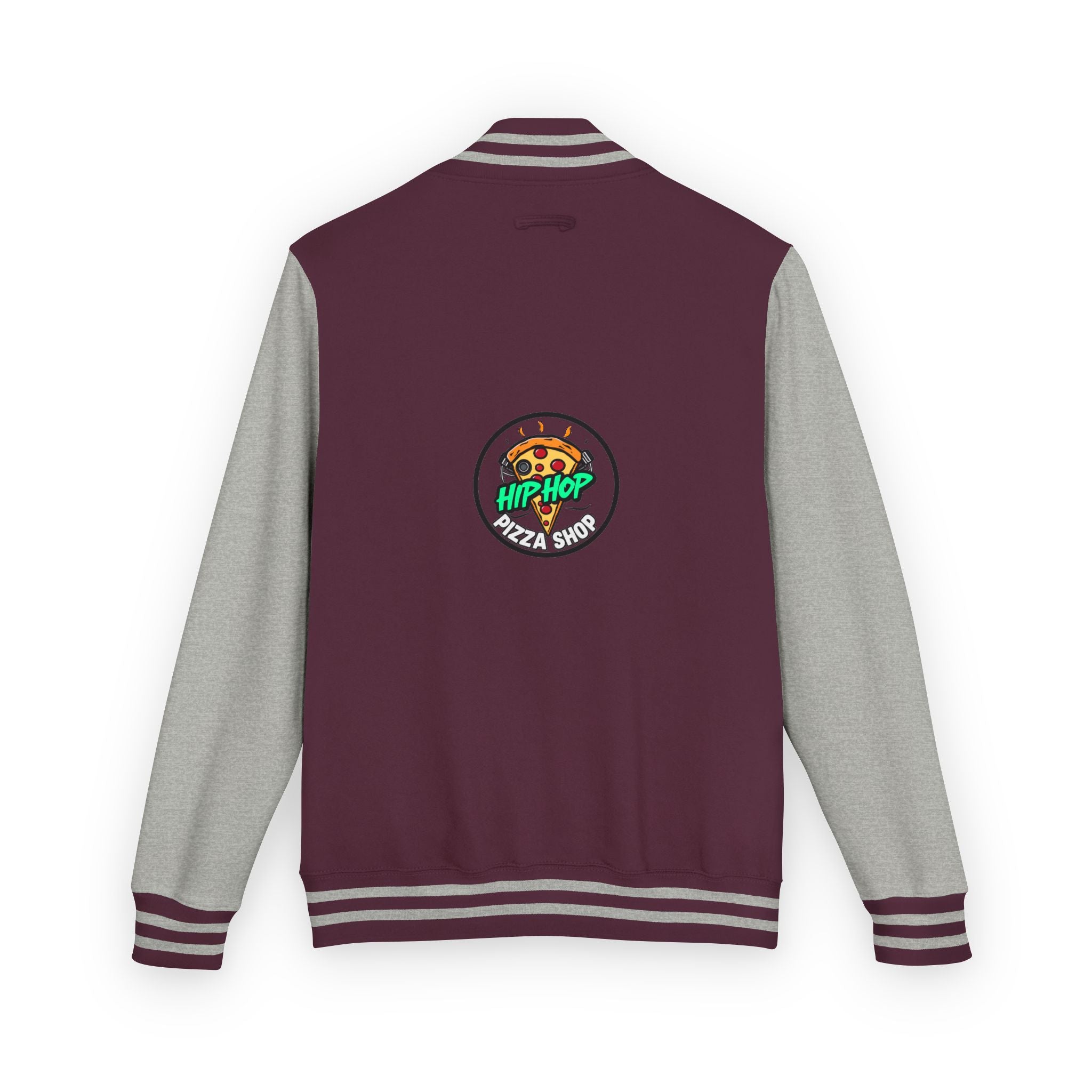 Letterman Jacket - 'Hip Hop Pizza Shop' Retro Varsity Bomber