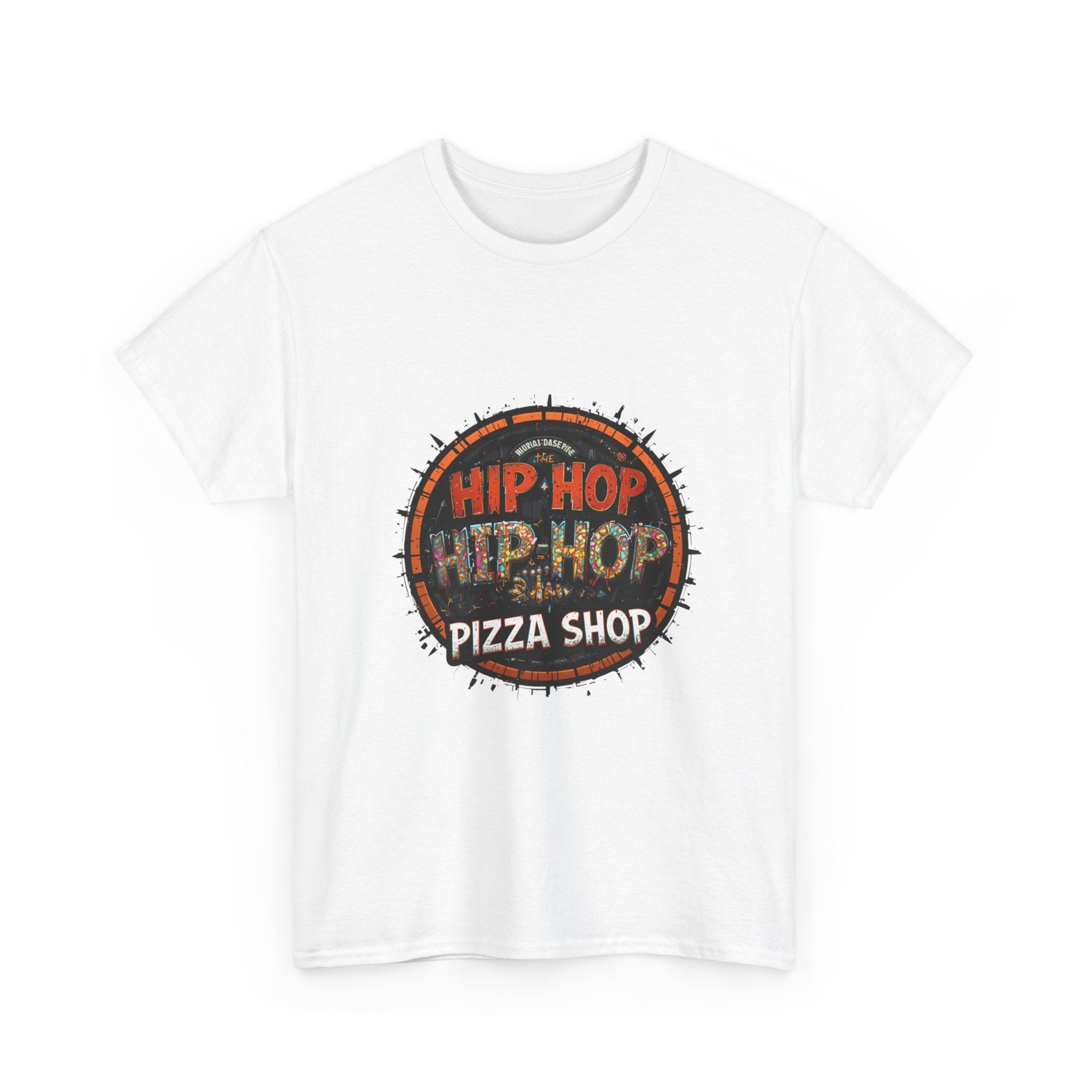 Hip Hop Pizza Shop T-Shirt — Retro Urban Logo Tee