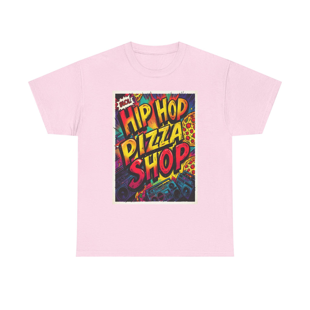 Hip Hop Pizza Shop T-Shirt — Retro Graffiti Pizza Tee
