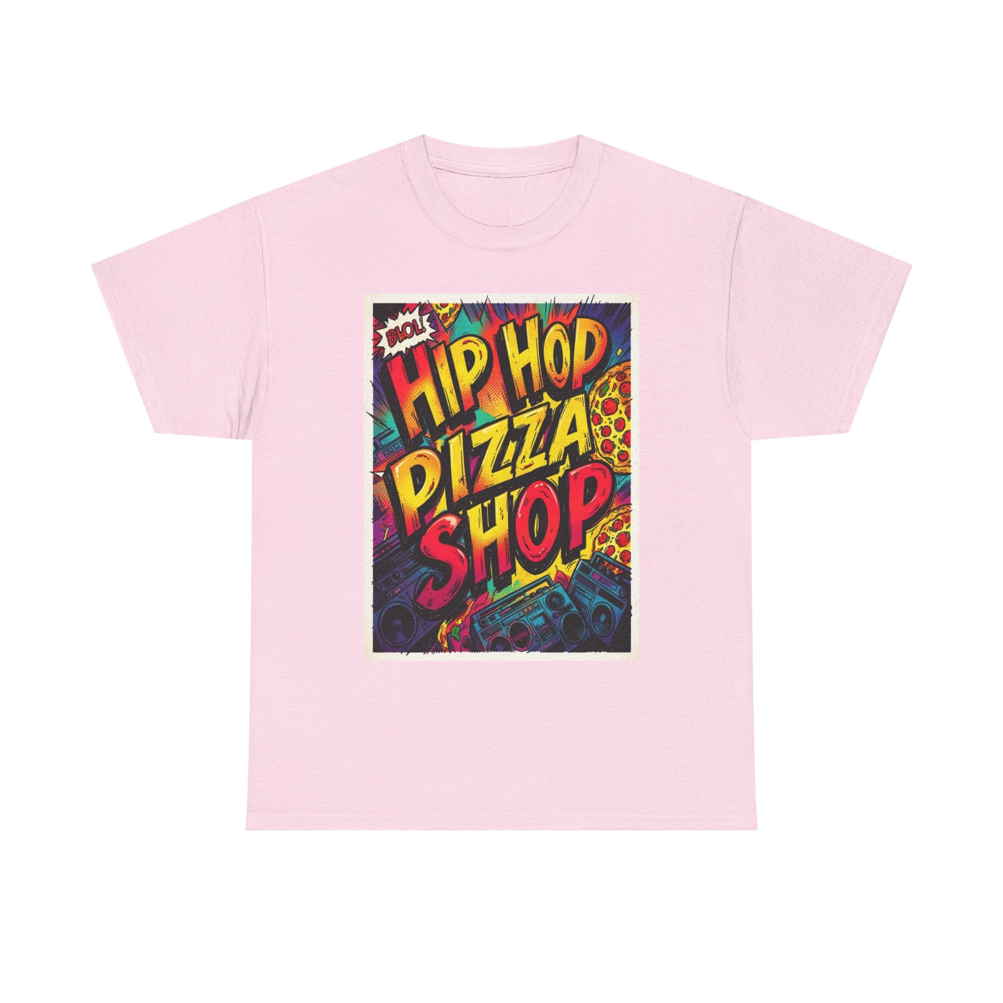 Hip Hop Pizza Shop T-Shirt — Retro Graffiti Pizza Tee
