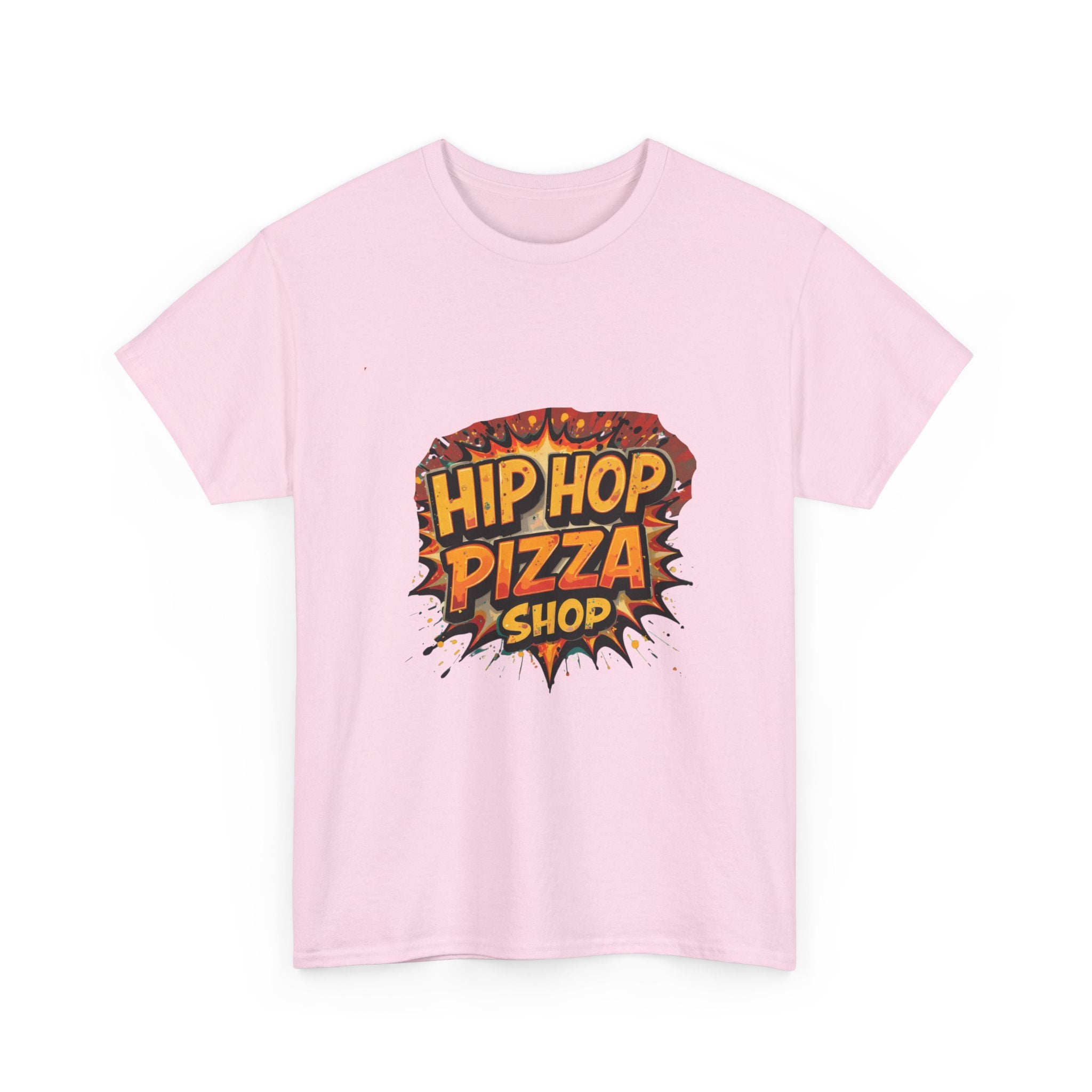 Hip Hop Pizza Shop T-Shirt — Retro Comic Pizza Logo Tee