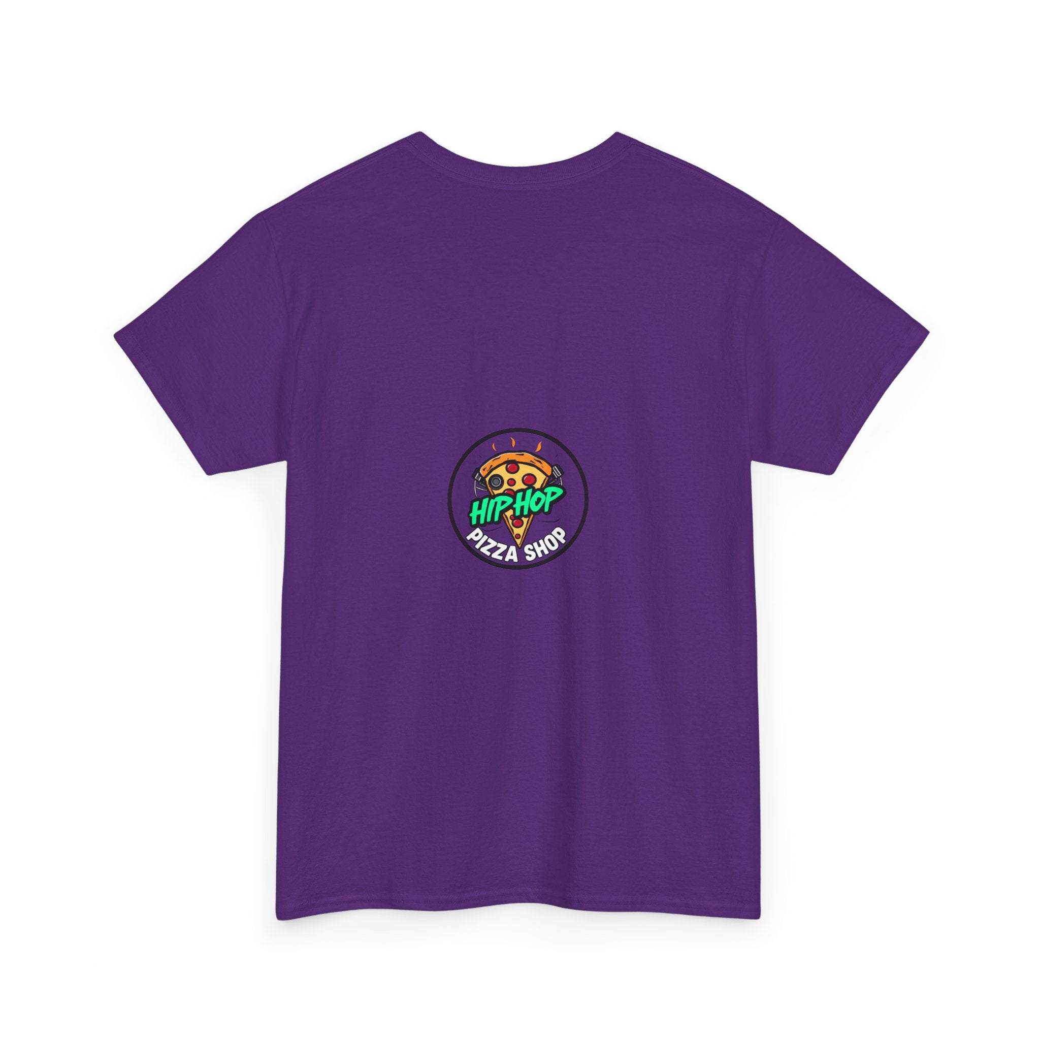 Hip Hop Pizza Tee — Retro Comic Logo Graphic T-Shirt