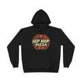 Hip Hop Pizza Hoodie — Retro Pizza Logo Pullover for Music & Food Fans