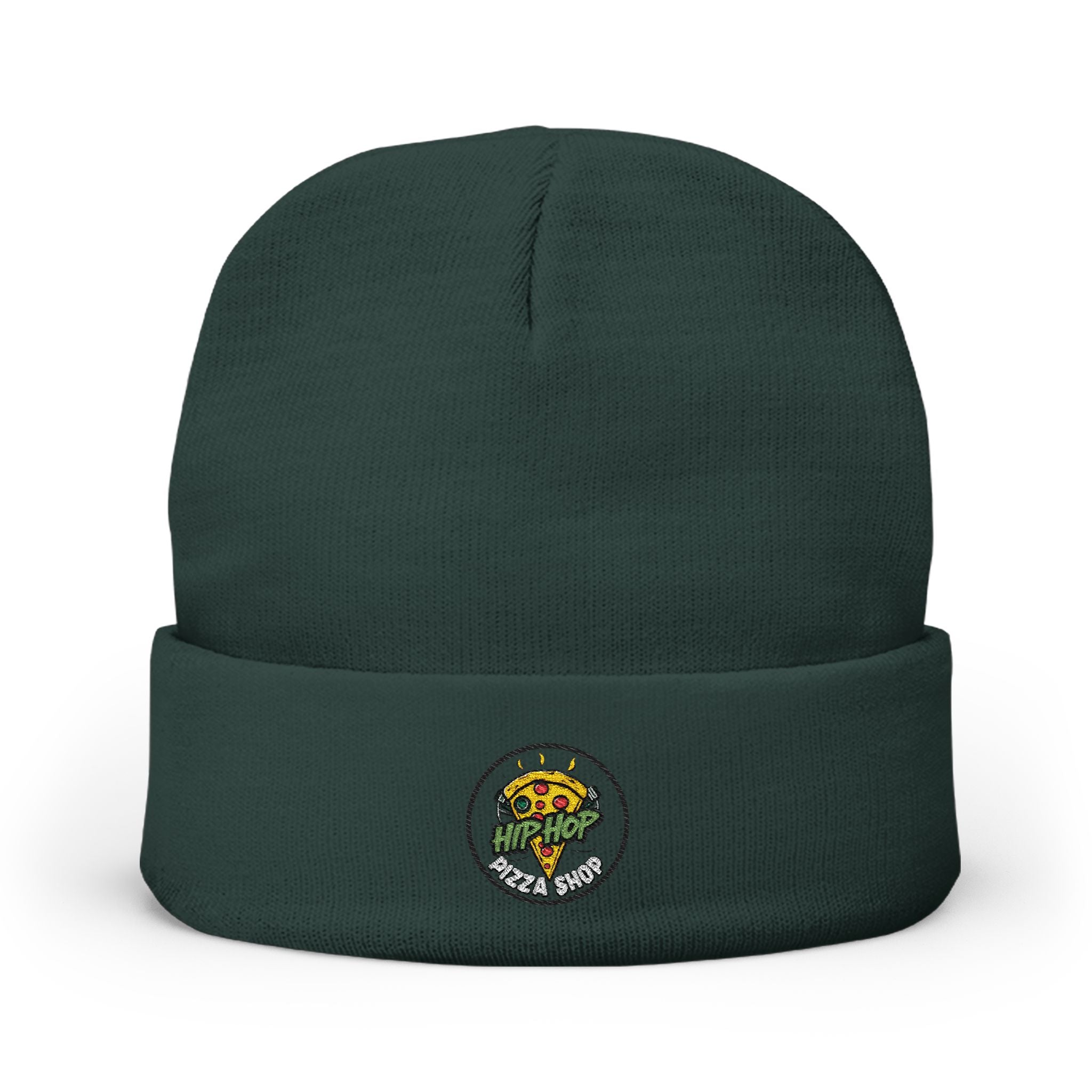 Embroidered Sunflower Bouquet Knit Beanie