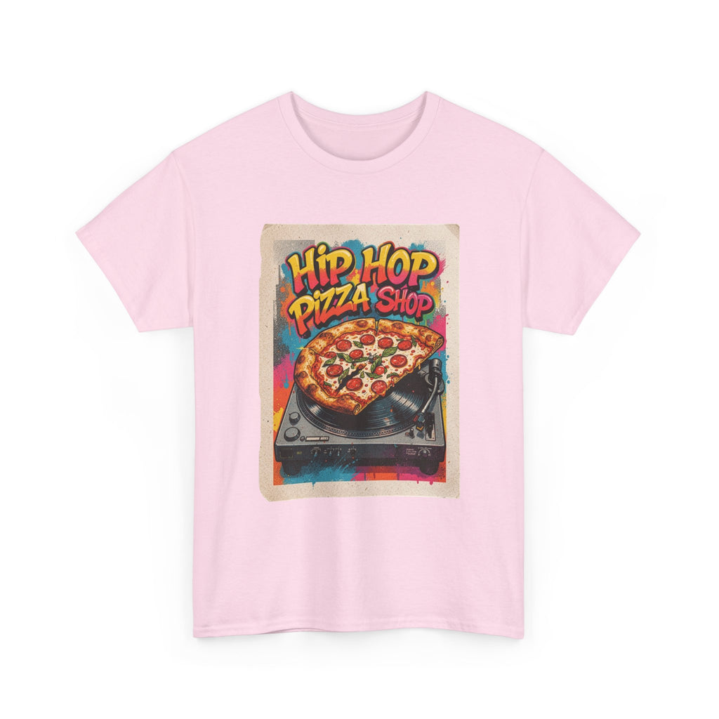 Hip Hop Pizza Shop T-Shirt — Retro DJ Pizza Graphic Tee