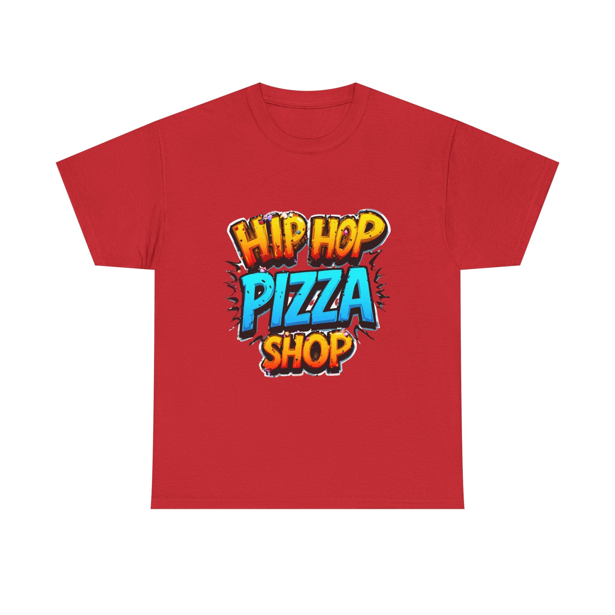 Hip Hop Pizza Shop T-Shirt — Retro Graffiti Logo Tee