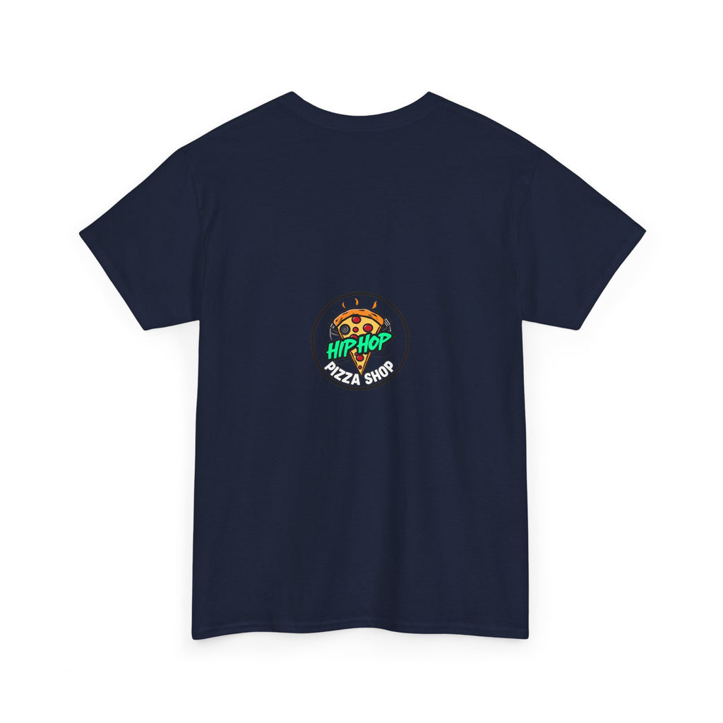 Graphic Tee — "Hip Hop Pizza Shop" Colorful Retro Streetwear T-Shirt