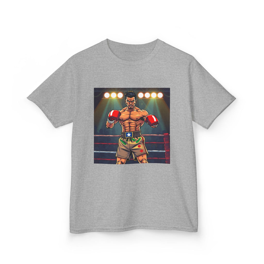 Kids Boxing Champion T‑Shirt — Vintage Ring Fighter Graphic Tee for Boys