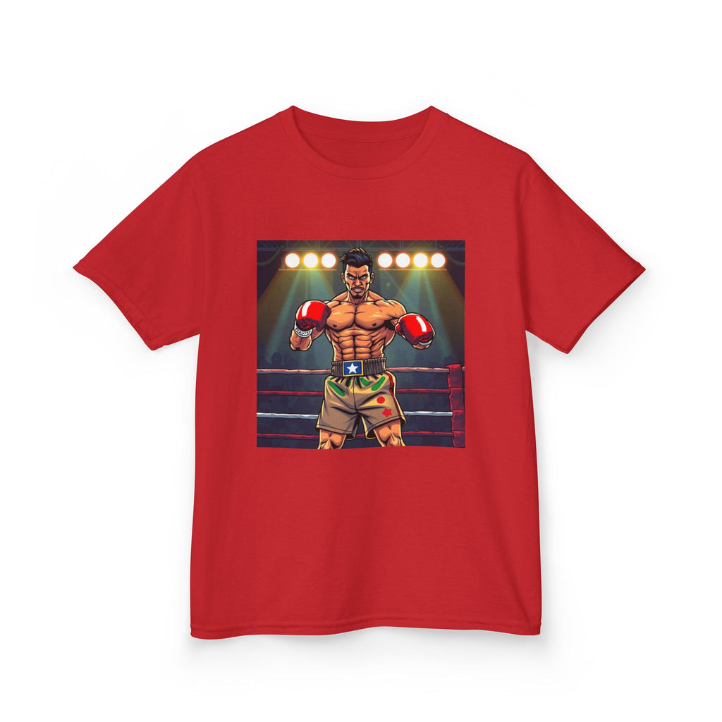 Kids Boxing Champion T‑Shirt — Vintage Ring Fighter Graphic Tee for Boys