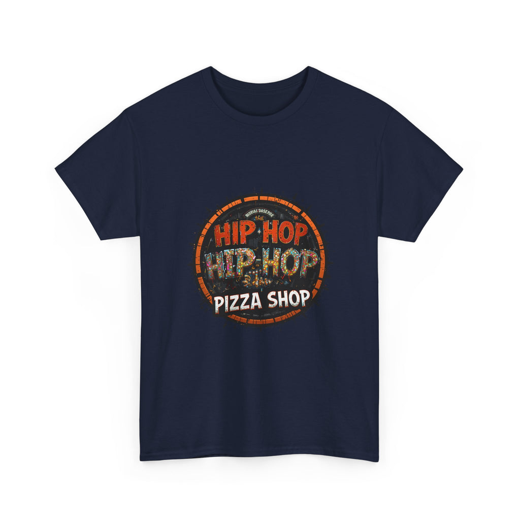 Hip Hop Pizza Shop T-Shirt — Retro Urban Logo Tee