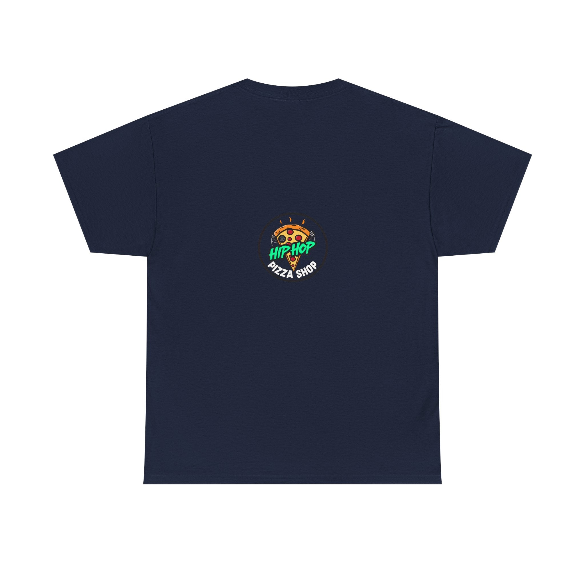 Hip Hop Pizza Shop T-Shirt — Retro Music Pizza Slice Graphic Tee