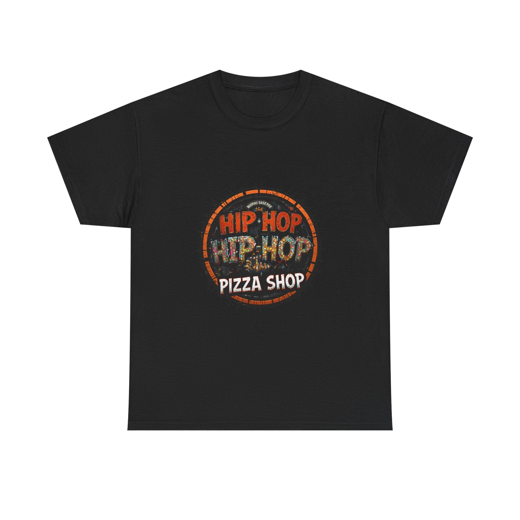 Hip Hop Pizza Shop T-Shirt — Retro Urban Logo Tee