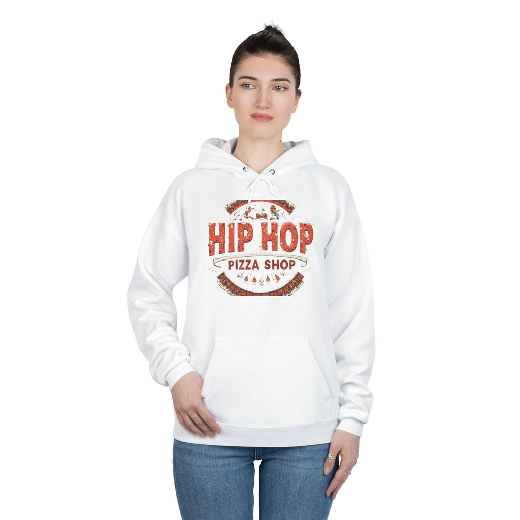 Pizza Shop Hoodie — "Hip Hop" Vintage Pizzeria Pullover