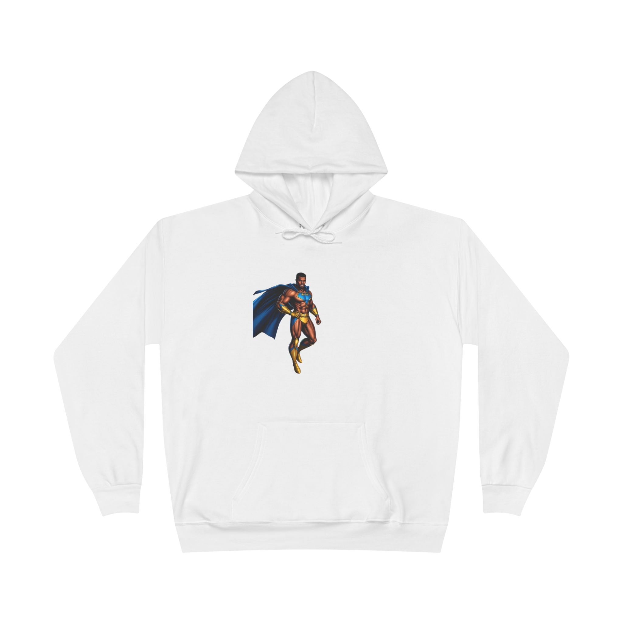 Superhero Graphic Hoodie — "Hip Hop" Pizza Emblem