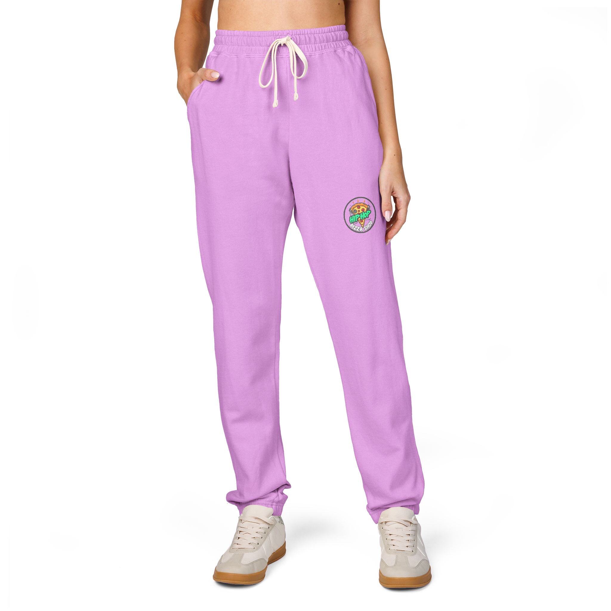 Ember Pine Cozy Sweatpants — Forest Graphic Fleece Joggers