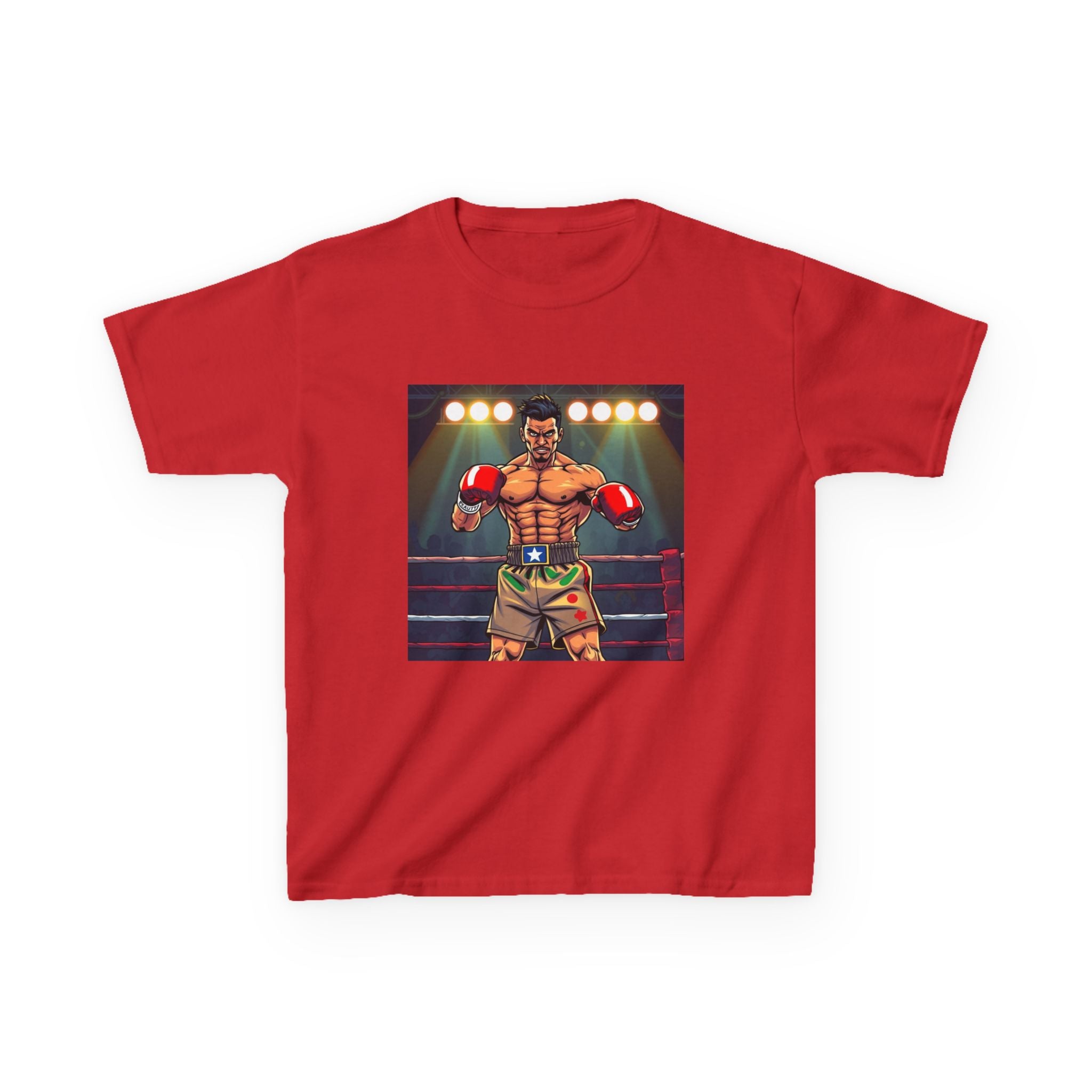Kids Boxing Champion T‑Shirt — Vintage Ring Fighter Graphic Tee for Boys