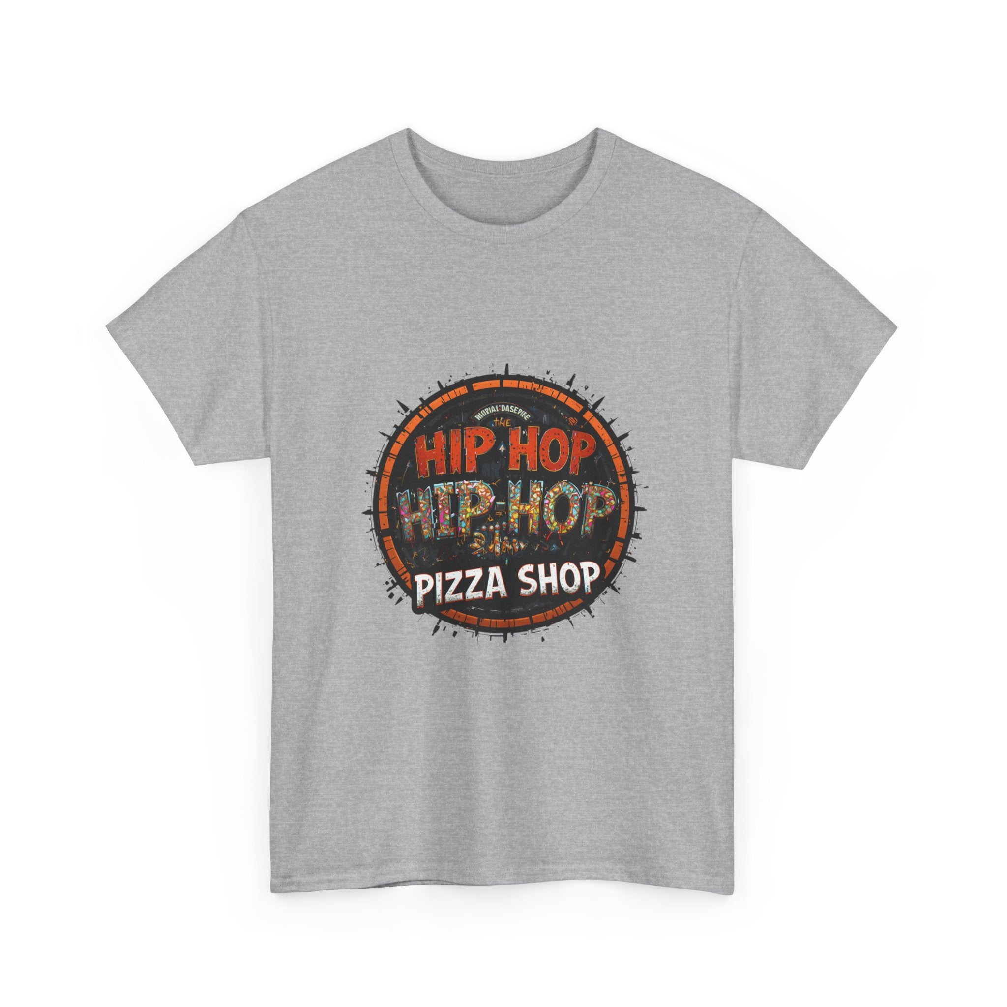 Hip Hop Pizza Shop T-Shirt — Retro Urban Logo Tee