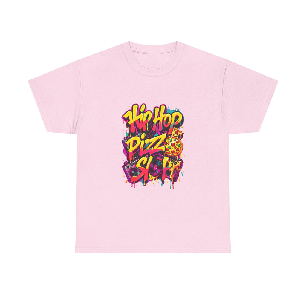Hip Hop Pizza Skit T-Shirt — Retro Graffiti Pizza Tee