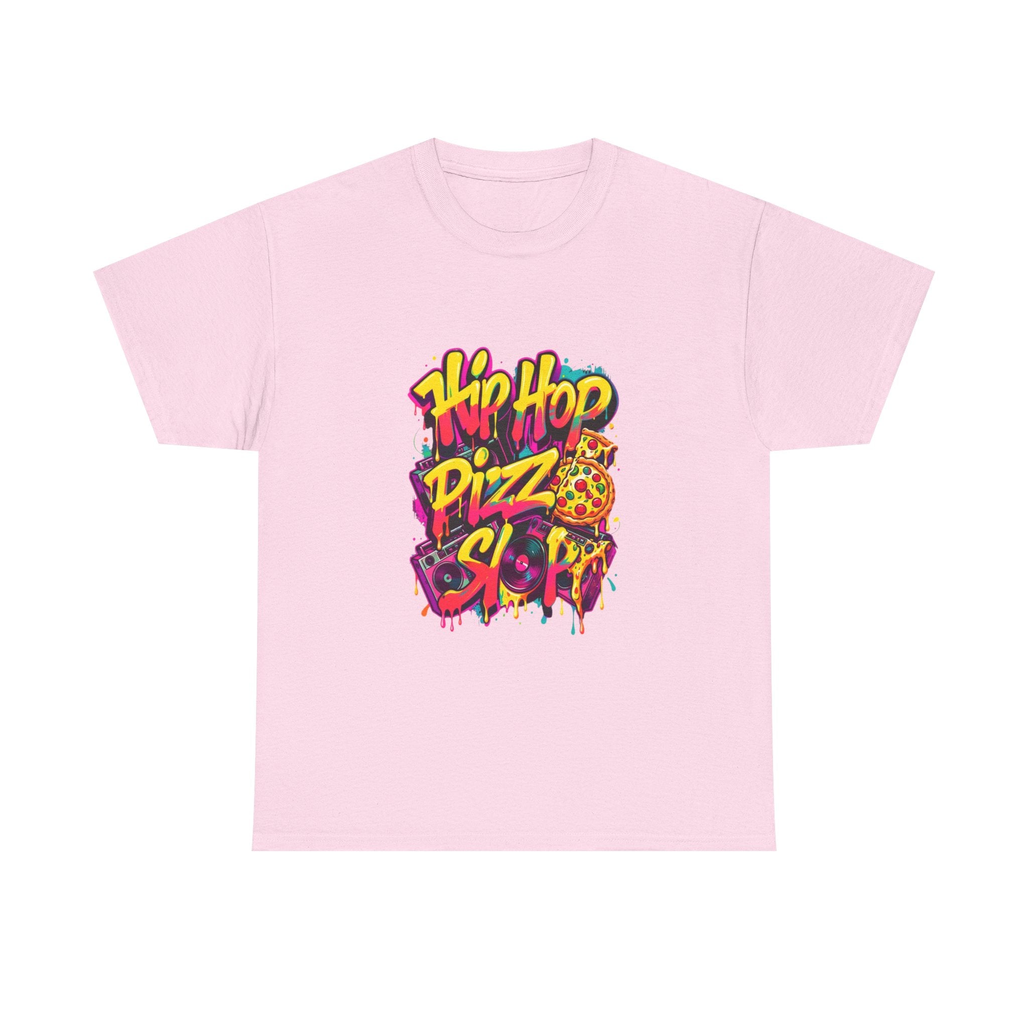 Hip Hop Pizza Skit T-Shirt — Retro Graffiti Pizza Tee