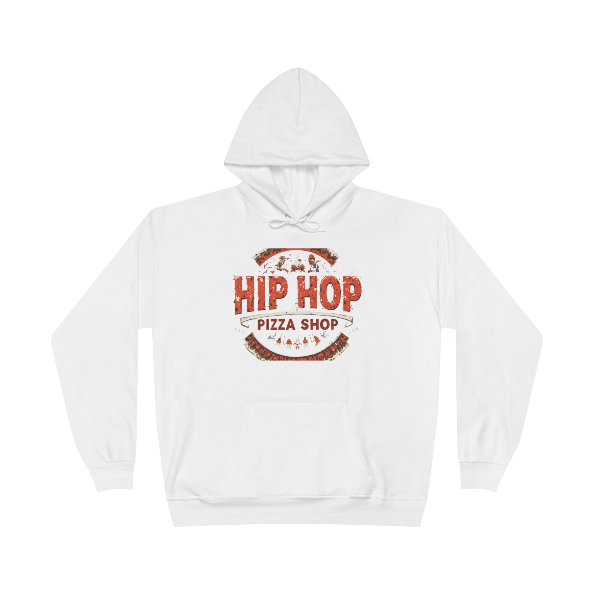 Pizza Shop Hoodie — "Hip Hop" Vintage Pizzeria Pullover
