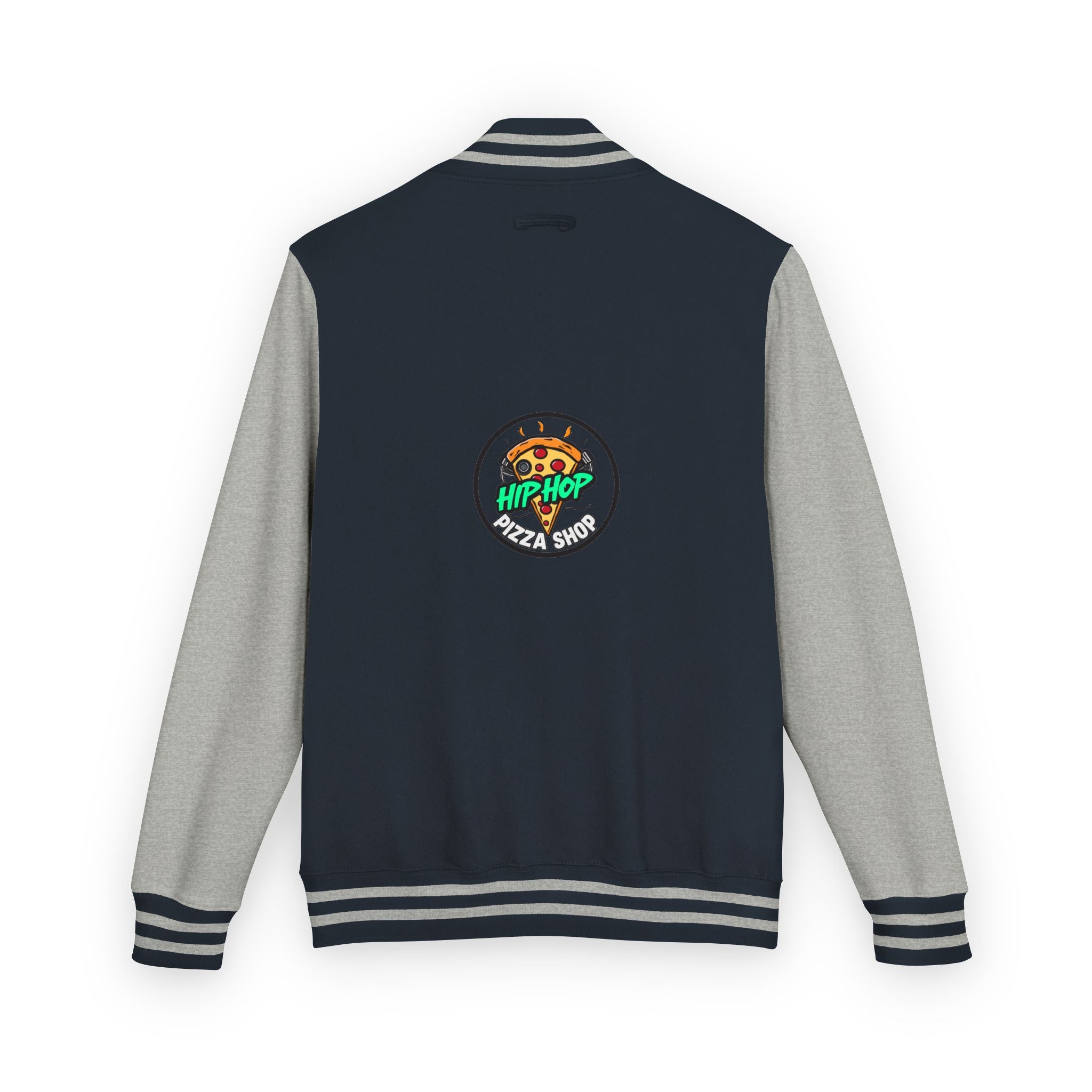 Letterman Jacket - 'Hip Hop Pizza Shop' Retro Varsity Bomber