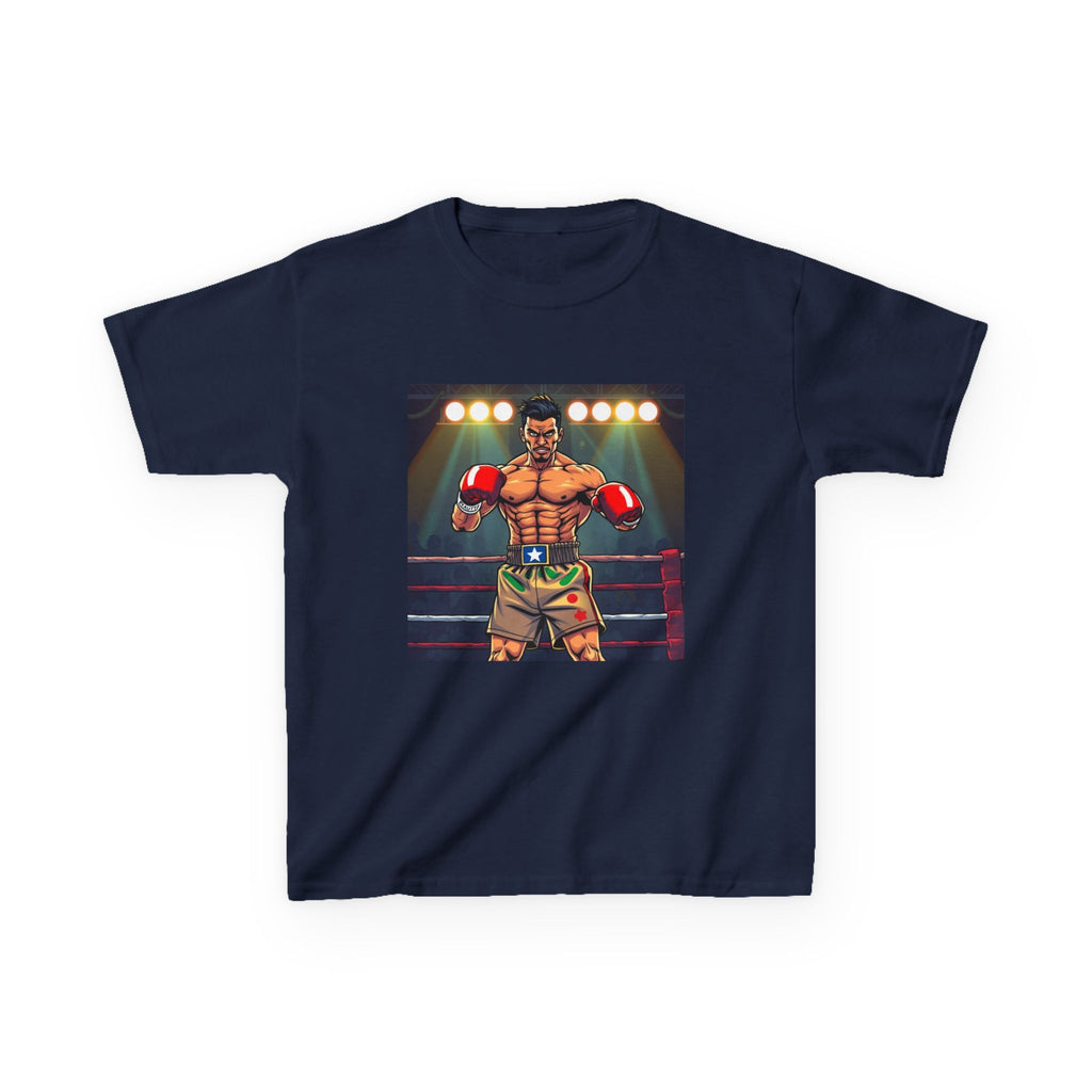 Kids Boxing Champion T‑Shirt — Vintage Ring Fighter Graphic Tee for Boys