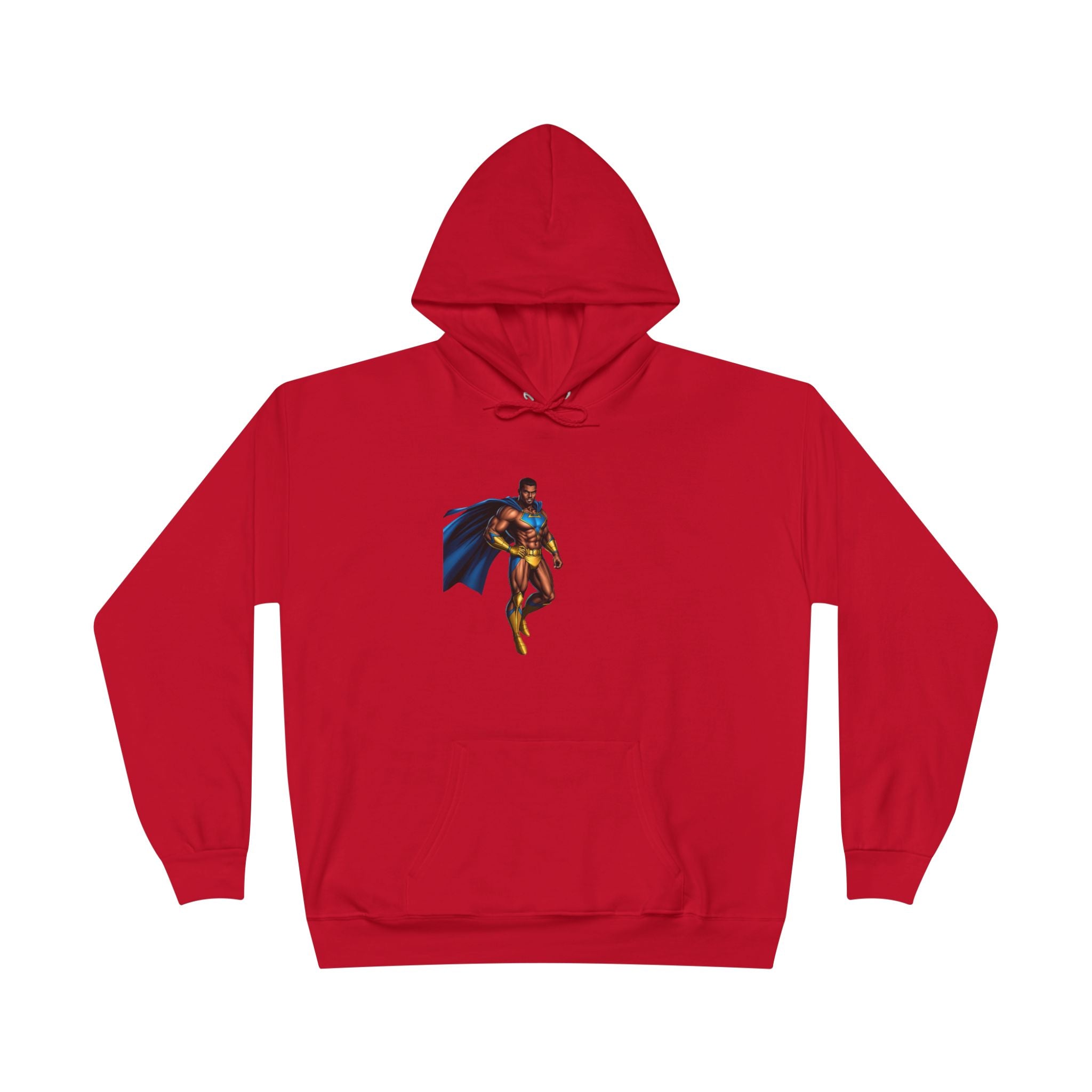 Superhero Graphic Hoodie — "Hip Hop" Pizza Emblem