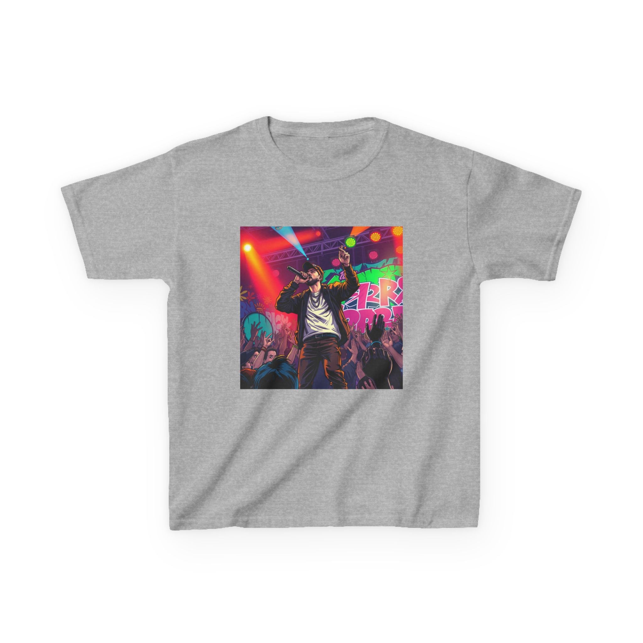 Kids Concert Graphic Tee — Colorful Live Music Stage Print