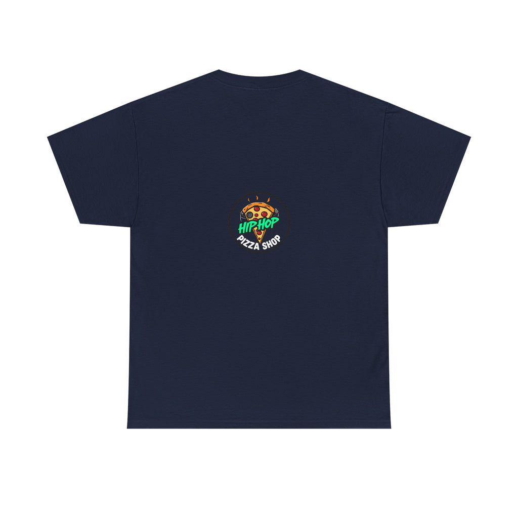 Hip Hop Pizza Tee — Retro Comic Logo Graphic T-Shirt