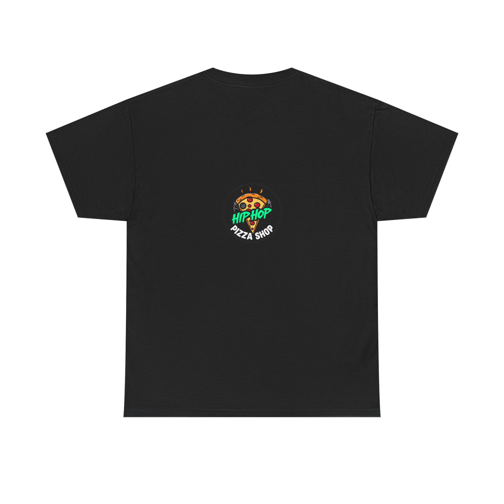 Hip Hop Pizza Shop T-Shirt — Retro Music Pizza Slice Graphic Tee