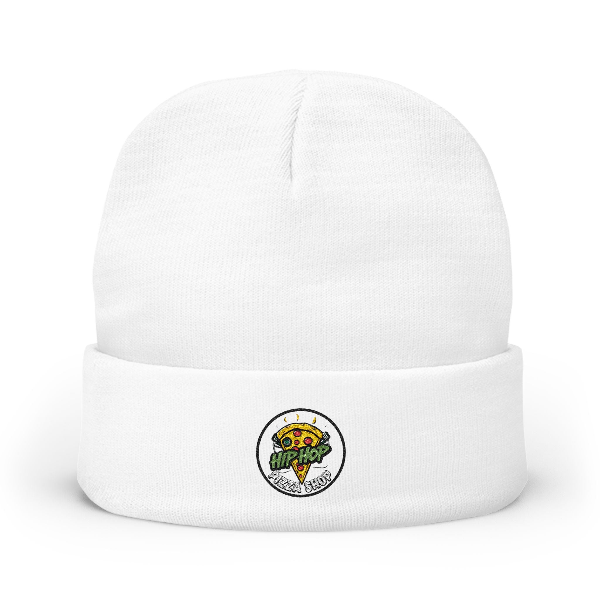Embroidered Sunflower Bouquet Knit Beanie