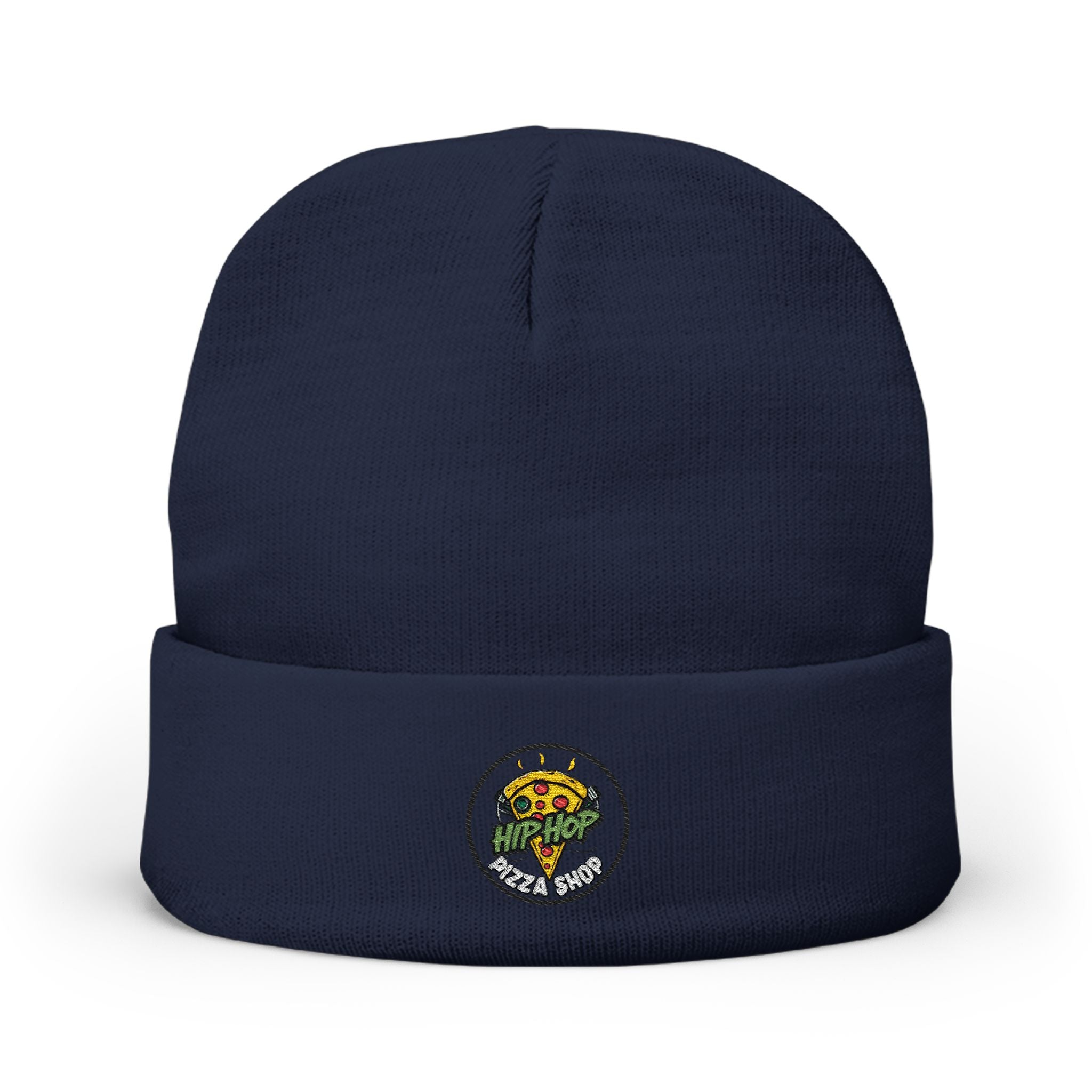 Embroidered Sunflower Bouquet Knit Beanie