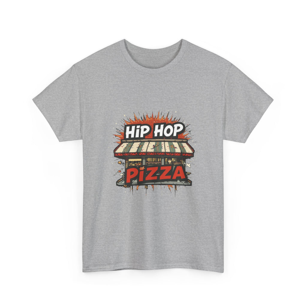 Hip Hop Pizza T-Shirt — Retro Street Style Graphic Tee