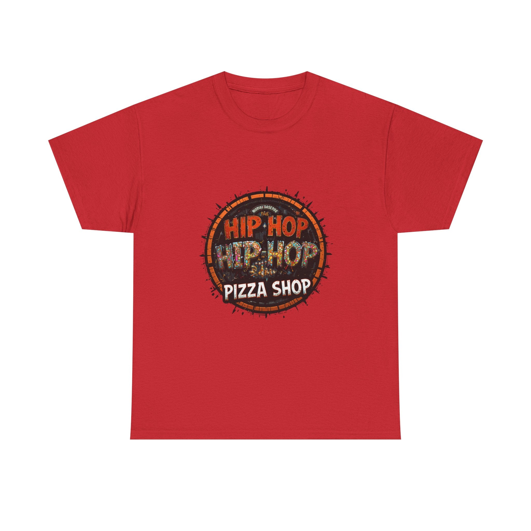 Hip Hop Pizza Shop T-Shirt — Retro Urban Logo Tee