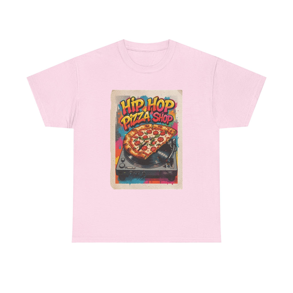 Hip Hop Pizza Shop T-Shirt — Retro DJ Pizza Graphic Tee