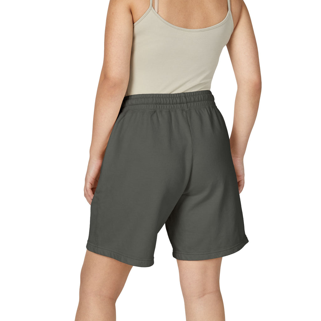 Lightweight Garment-Dyed Fleece Sweat Shorts — Retro Surf Patch