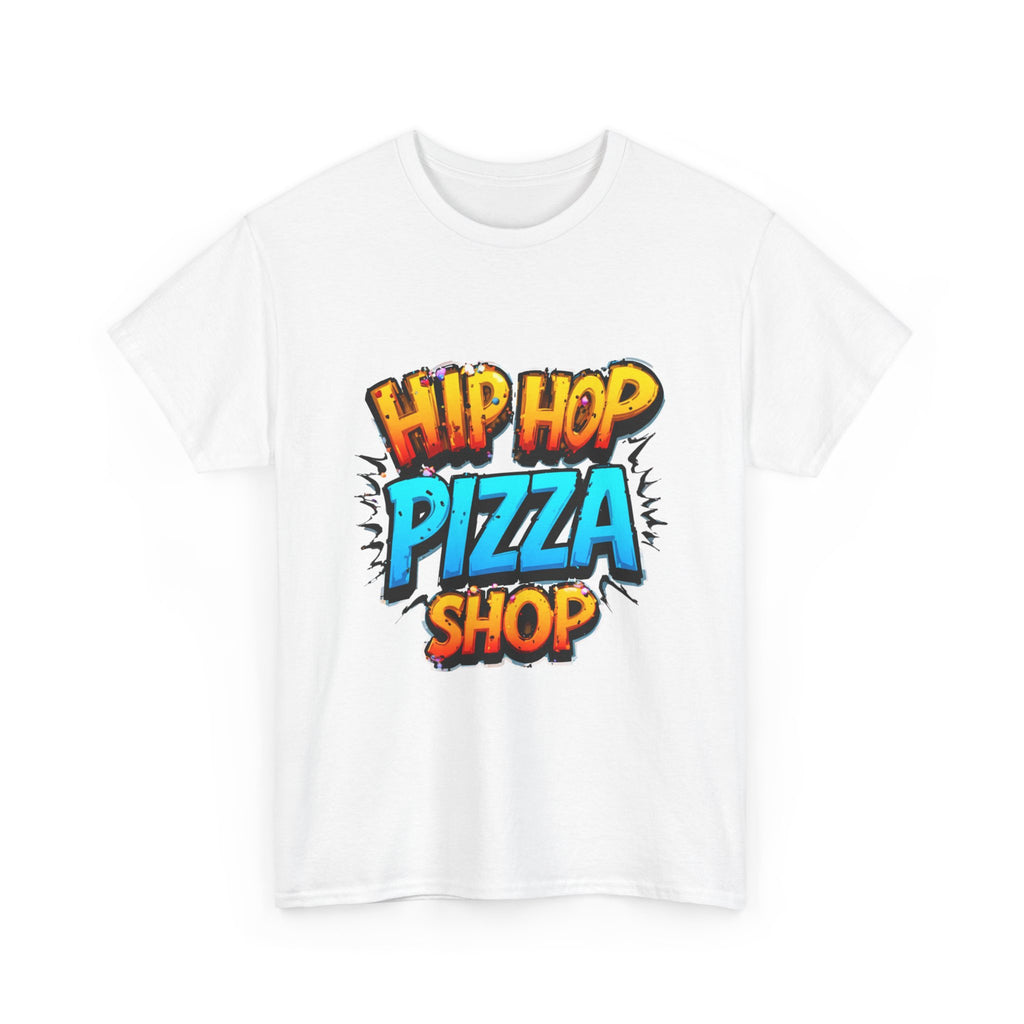 Hip Hop Pizza Shop T-Shirt — Retro Graffiti Logo Tee